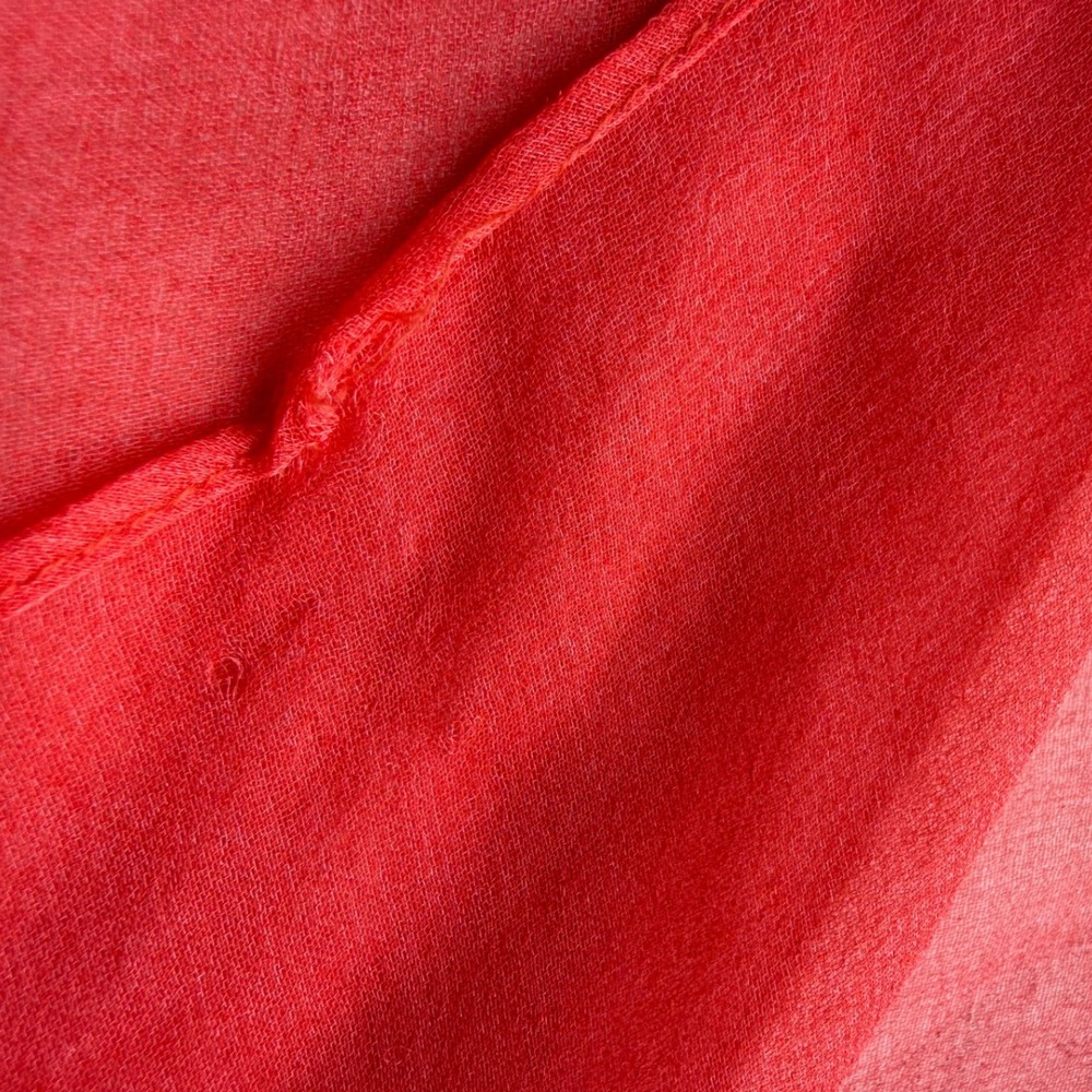 Unbranded Abstract Print Sheer Rectangular Scarf Red Multi Accessory - Picture 8 of 11